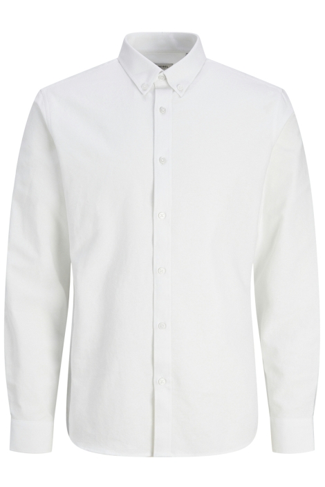 JJ Rebel witte heren overhemd | Vooraanzicht