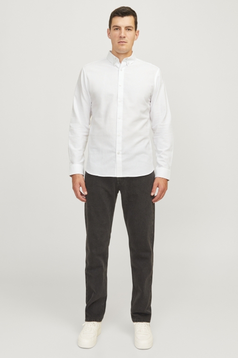 JJ Rebel witte heren overhemd | Model