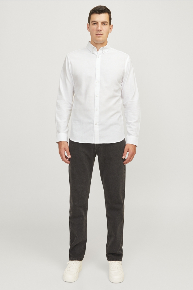 JJ Rebel witte heren overhemd | Model