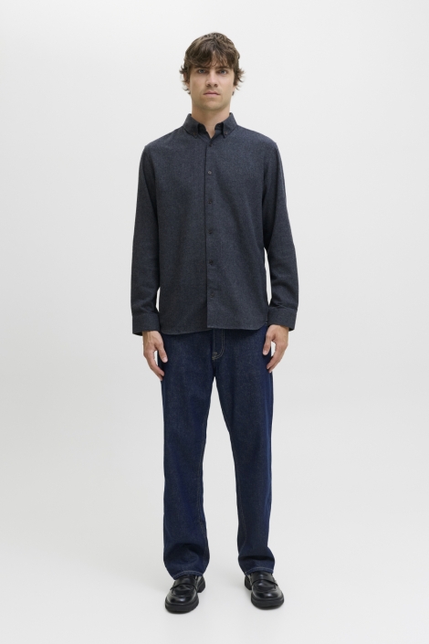 JJ Rebel blauwe heren overhemd | Model