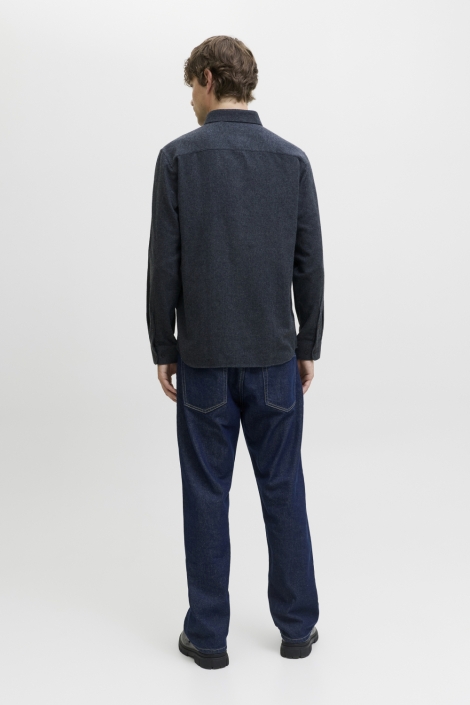 JJ Rebel blauwe heren overhemd | Model