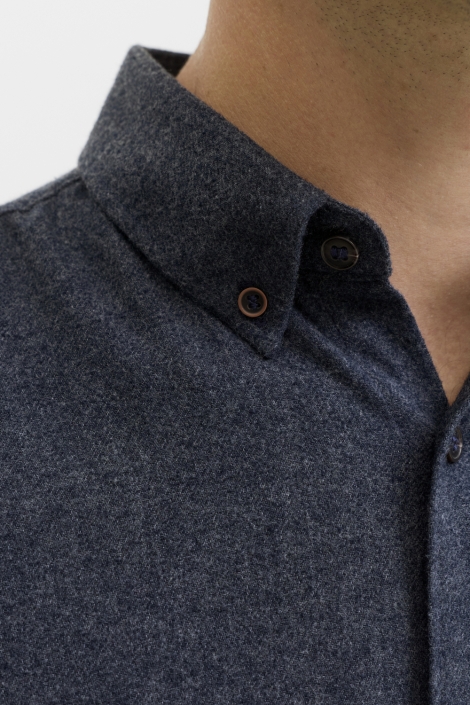 JJ Rebel blauwe heren overhemd | Kleurstaal