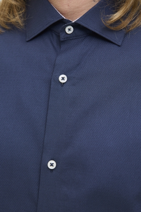 Jack & Jones blauwe heren overhemd | Close up