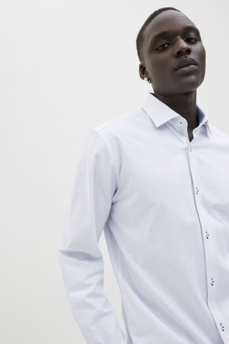 Jack & Jones witte heren overhemd | Close up