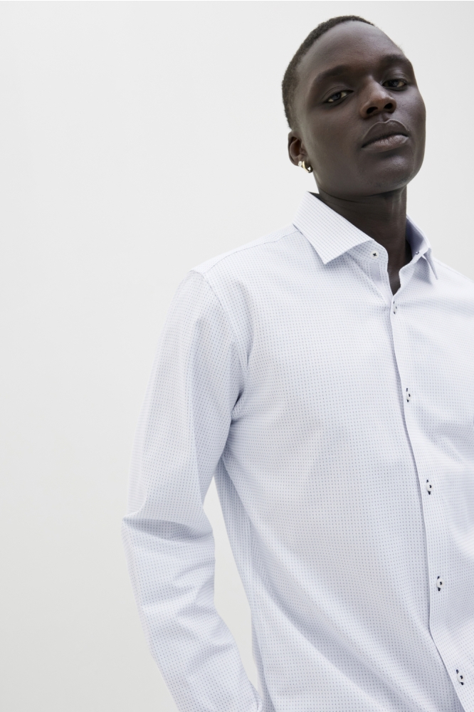 Jack & Jones witte heren overhemd | Close up