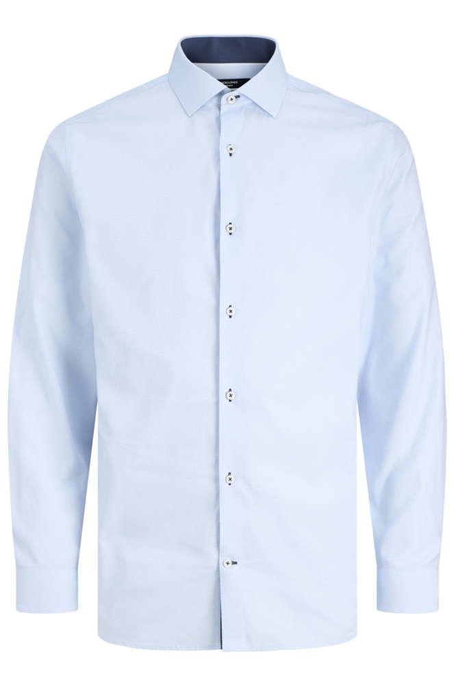 Jack & Jones blauwe heren overhemd | Vooraanzicht