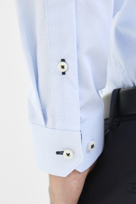 Jack & Jones blauwe heren overhemd | Kleurstaal