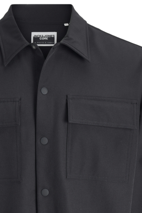 Jack & Jones zwarte heren overhemd | Close up