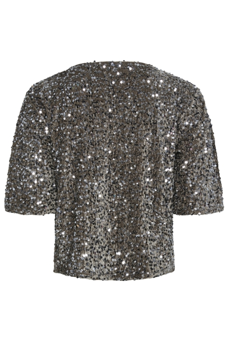 Pieces camel dames t-shirt | Vooraanzicht