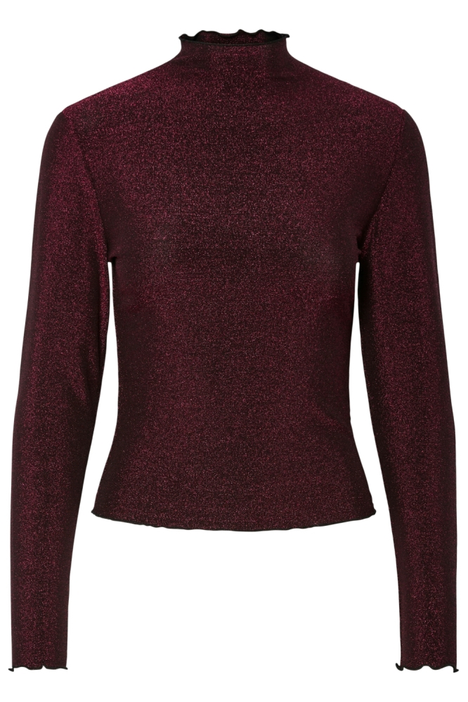 Pieces roze dames t-shirt | Vooraanzicht