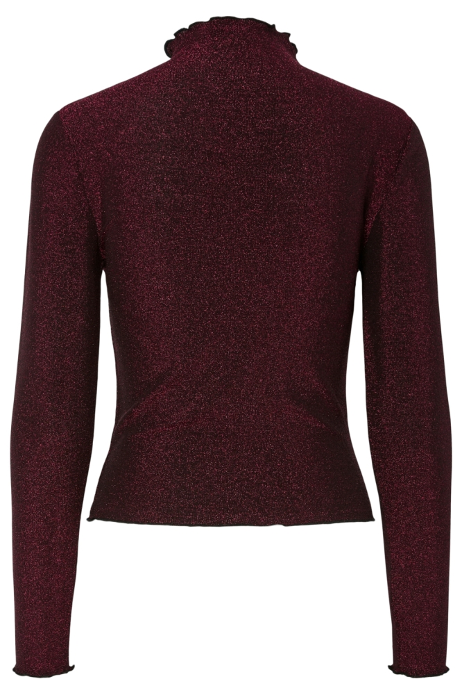 Pieces roze dames t-shirt | Achteraanzicht