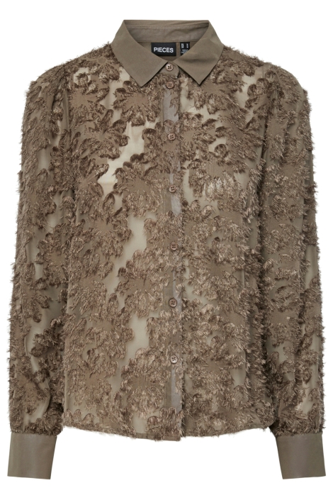 Pieces groene dames blouse | Vooraanzicht