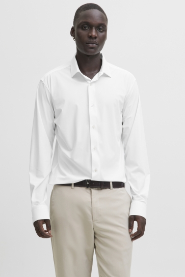 Jack & Jones jprblaactive stretch ls shirt ln Wit