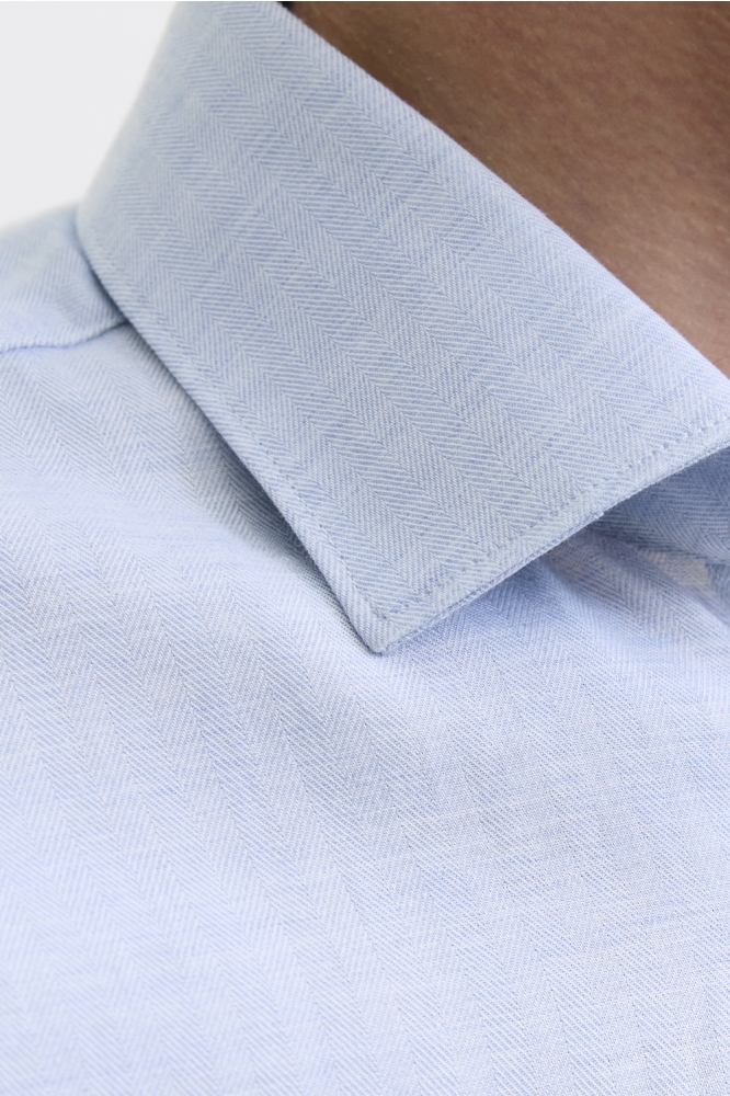 Jack & Jones blauwe heren overhemd | Close up