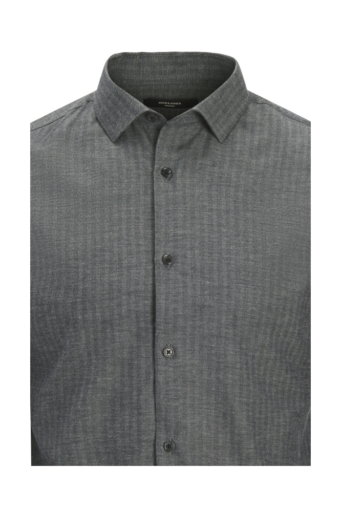 Jack & Jones zwarte heren overhemd | Close up