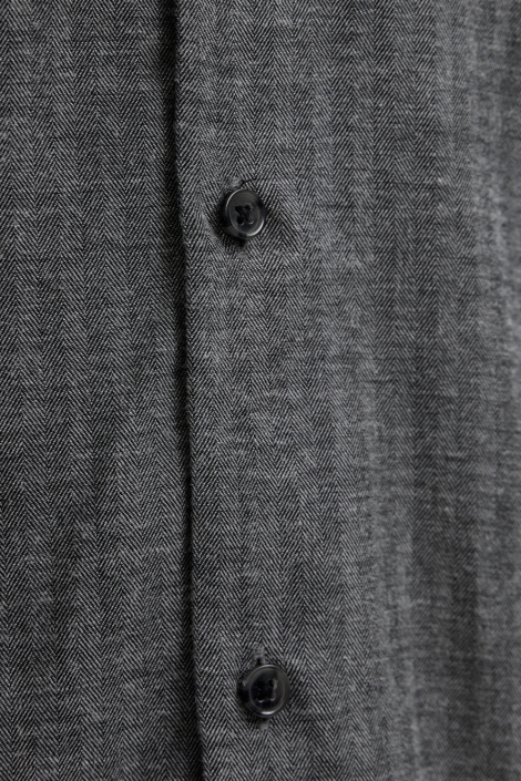 Jack & Jones zwarte heren overhemd | Close up