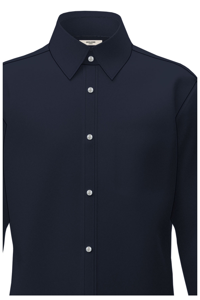 Jack & Jones blauwe heren overhemd | Close up
