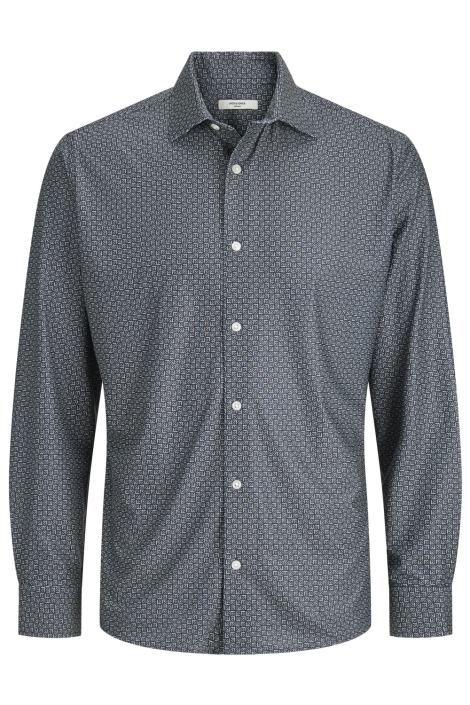 Jack & Jones blauwe heren overhemd | Vooraanzicht