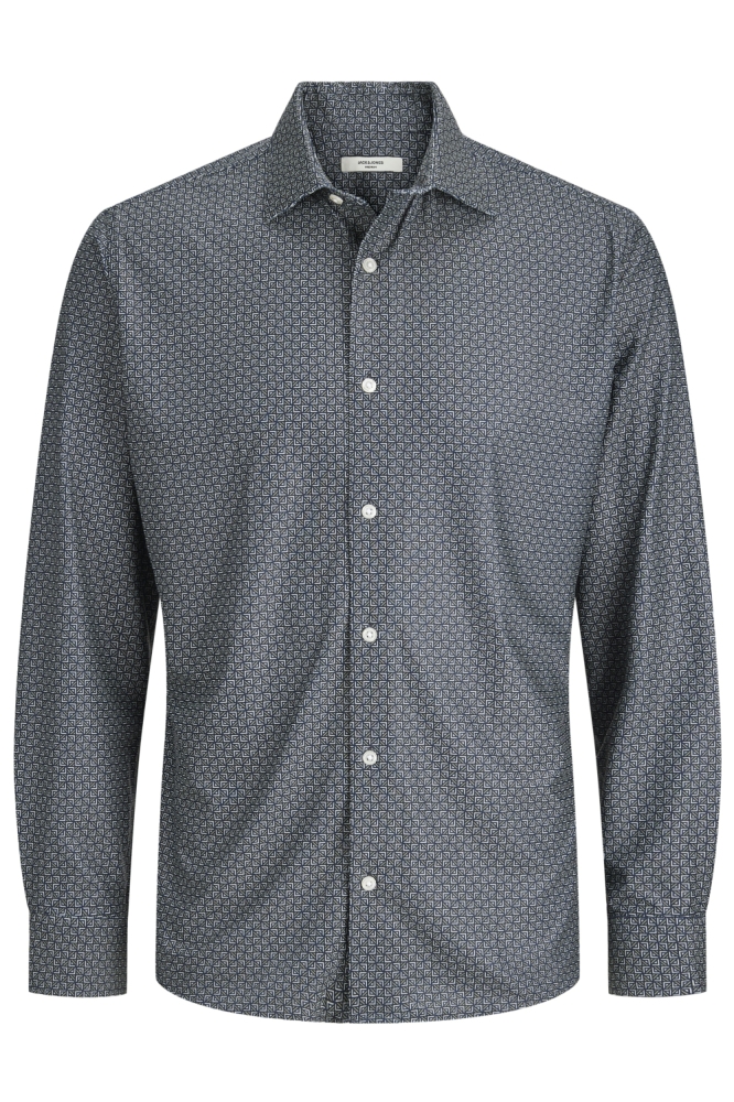 Jack & Jones blauwe heren overhemd | Vooraanzicht