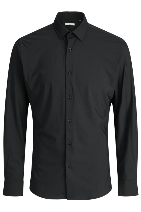 Jack & Jones zwarte heren overhemd | Vooraanzicht