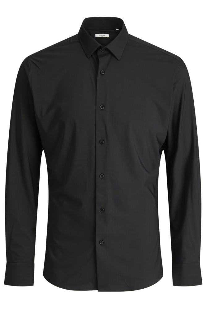 Jack & Jones zwarte heren overhemd | Vooraanzicht