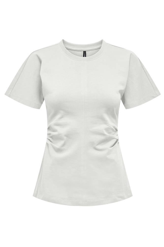 Only ecru dames t-shirt | Vooraanzicht