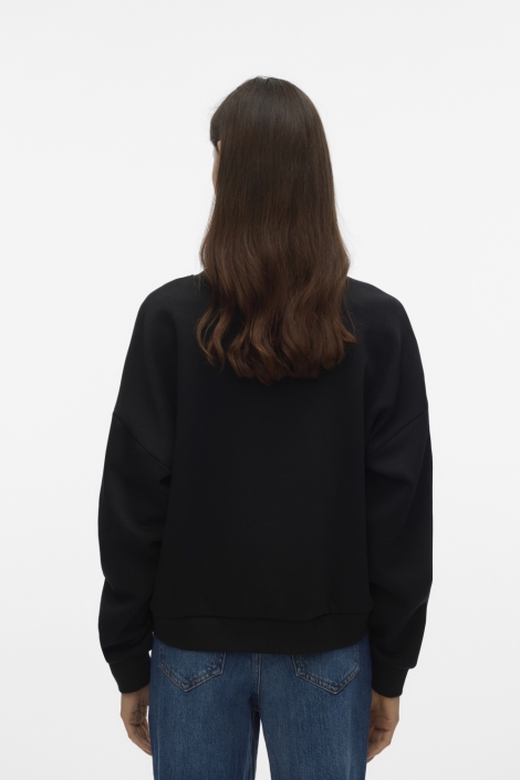 Vero Moda zwarte dames sweater | Model achteraanzicht