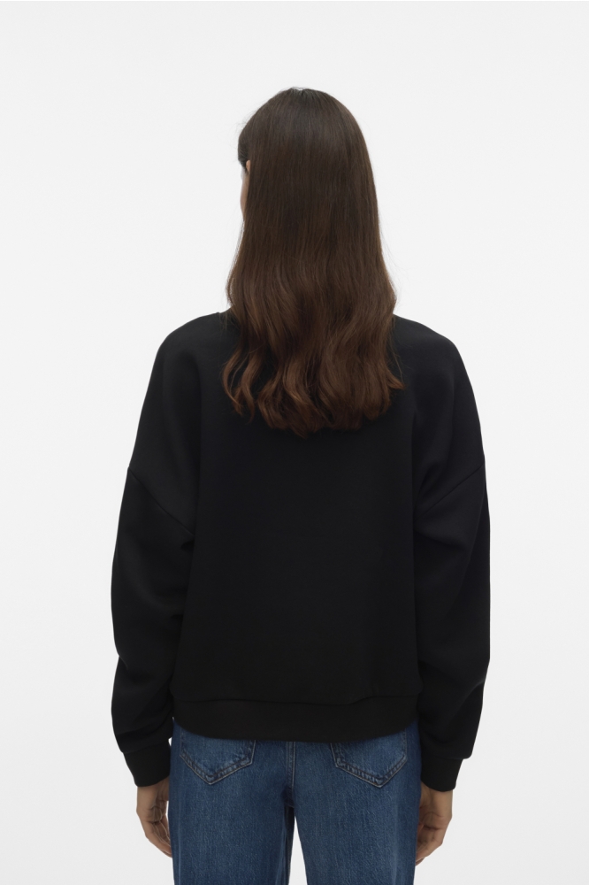 Vero Moda zwarte dames sweater | Model achteraanzicht