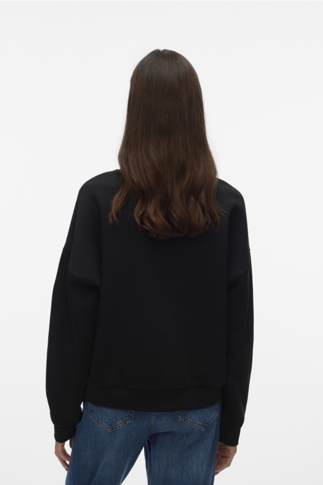 Vero Moda zwarte dames sweater | Model achteraanzicht