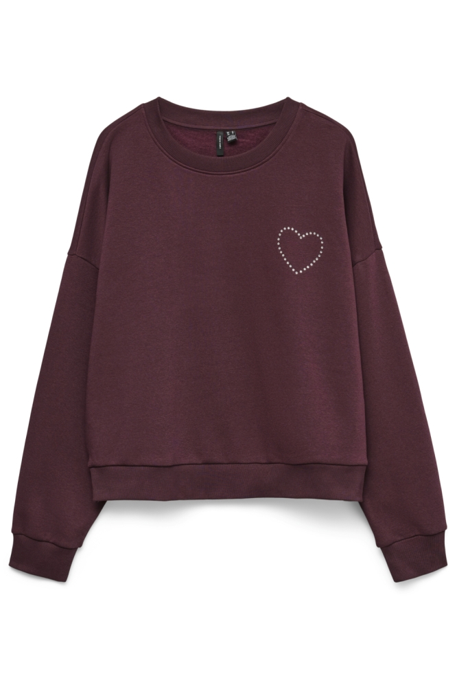 Vero Moda bordeaux dames sweater | Vooraanzicht