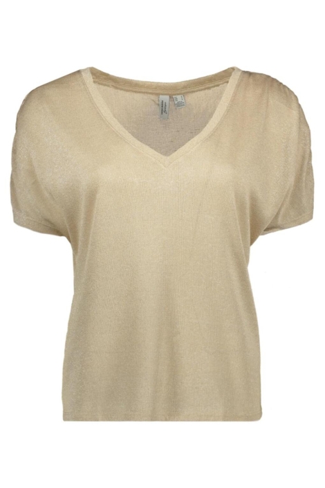 Vero Moda beige dames t-shirt | Vooraanzicht