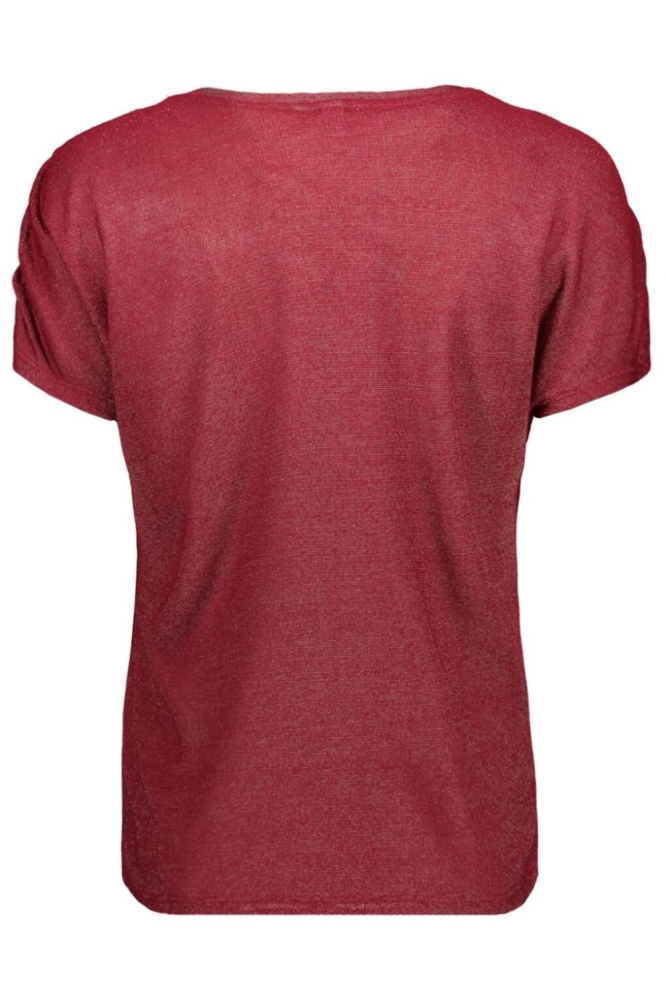 Vero Moda rode dames t-shirt | Achteraanzicht