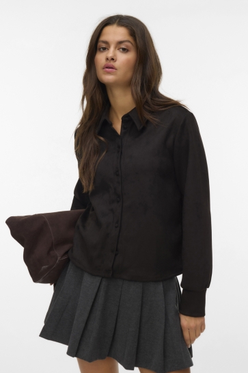 Vero Moda VMKRETA LS SHIRT JRS GA 10337043 BLACK