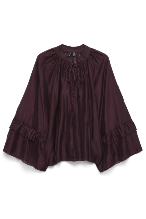 Vero Moda bordeaux dames blouse | Vooraanzicht