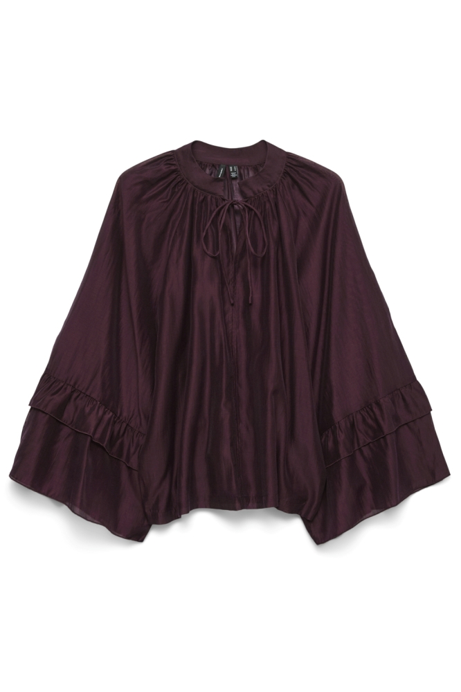 Vero Moda bordeaux dames blouse | Vooraanzicht