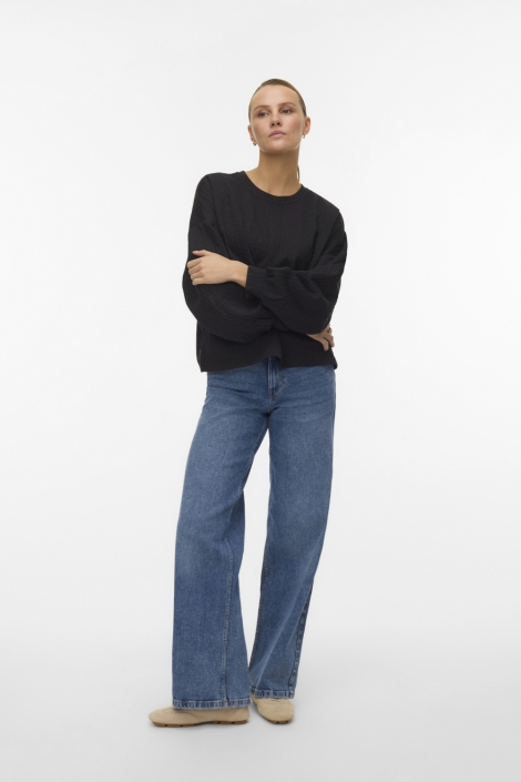 Vero Moda zwarte dames sweater | Model
