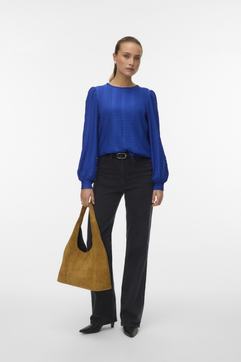 Vero Moda blauwe dames t-shirt | Model
