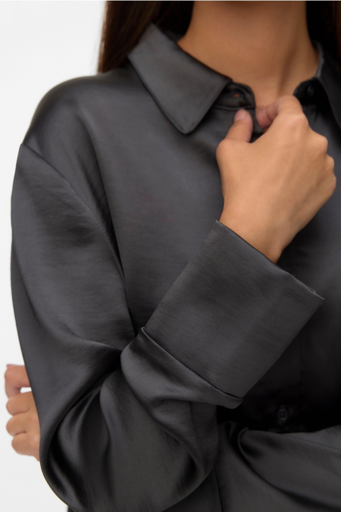 Vero Moda grijze dames blouse | Close up