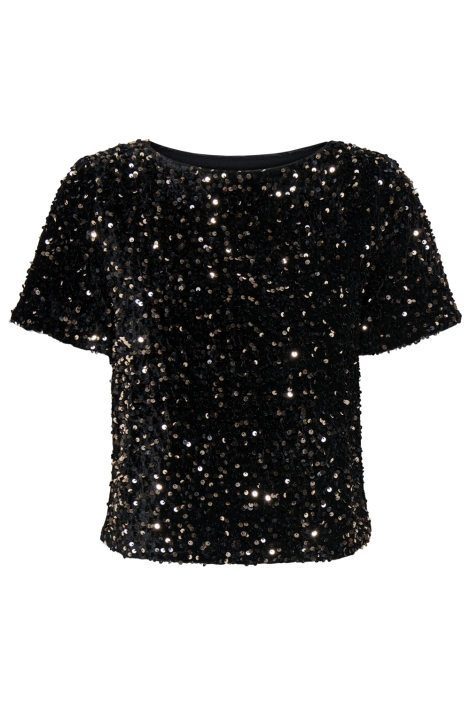 Only zwarte dames t-shirt | Vooraanzicht