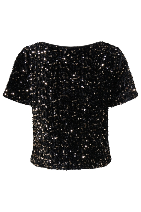 Only zwarte dames t-shirt | Achteraanzicht