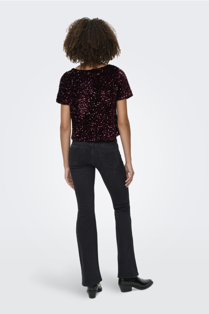 Only bordeaux dames t-shirt | Model