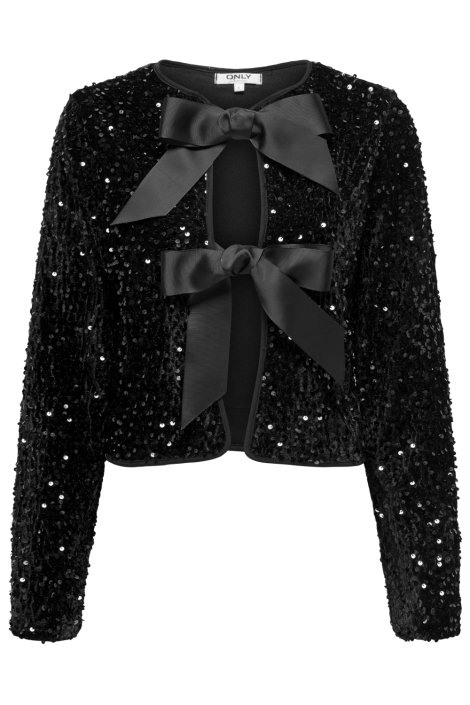 Only zwarte dames blouse | Vooraanzicht