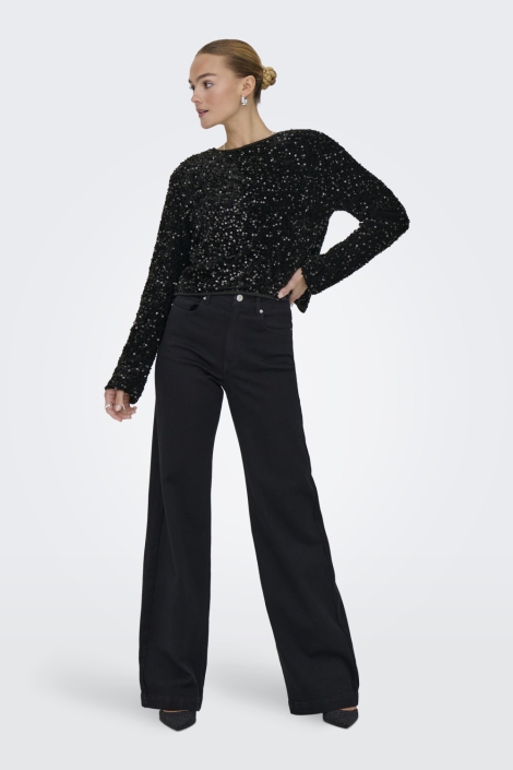 Only zwarte dames blouse | Model