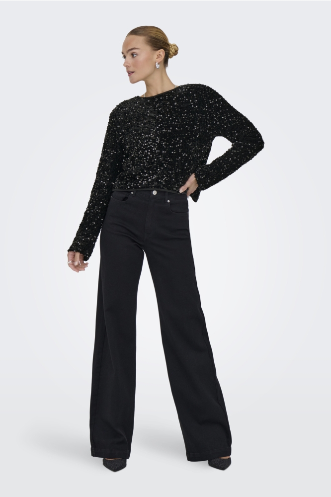 Only zwarte dames blouse | Model