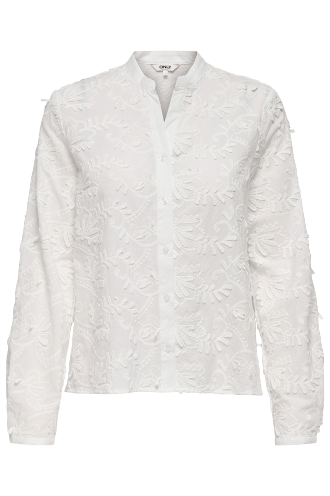 Only witte dames blouse | Vooraanzicht