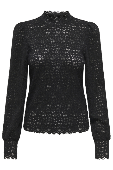 Only zwarte dames t-shirt | Vooraanzicht