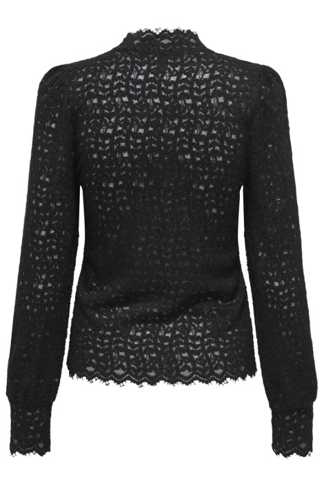 Only zwarte dames t-shirt | Achteraanzicht