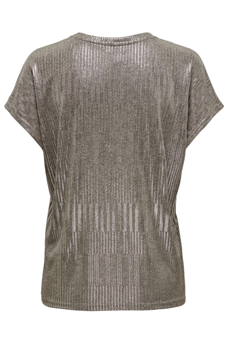 Only zilveren dames t-shirt | Achteraanzicht