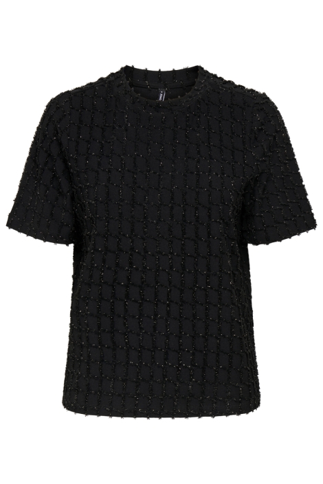 Only zwarte dames t-shirt | Vooraanzicht