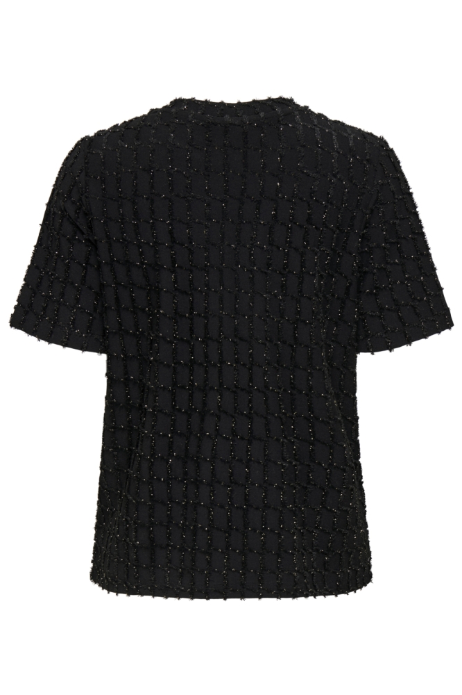 Only zwarte dames t-shirt | Achteraanzicht